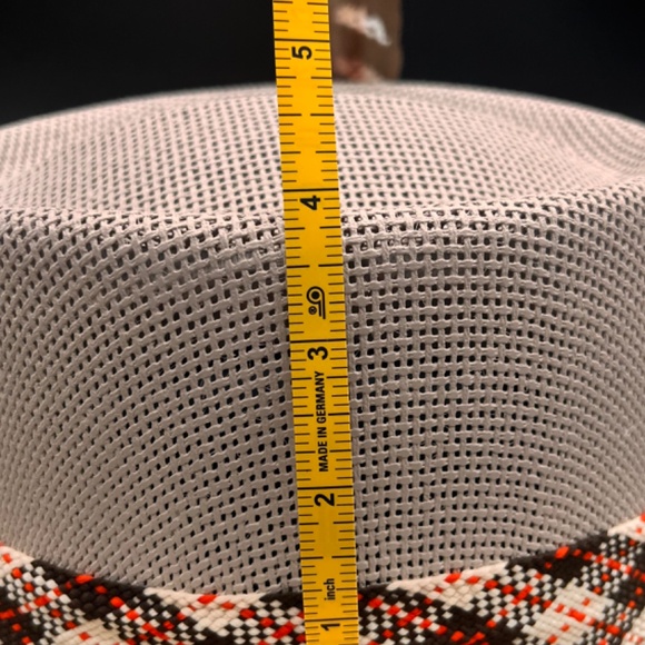 H16 Hat Gallero style in grey with Read + Black headband NWOT - Picture 8 of 9